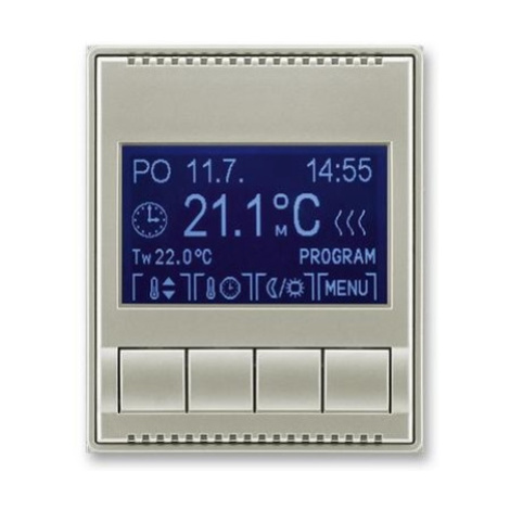 ABB Time, Time Arbo termostat pokojový starostříbrná 3292E-A10301 32 programovatelný
