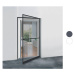 LIVARNO home Hliníkové dveře s ochranou proti hmyzu a upínacím rámem, 120 x 240 cm