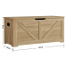 Úložný box LEHAC s víkem 100x46cm, dub sonoma