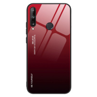 Gradient Glass tvrzené temperované sklo 9H na zadní část na Huawei P40 Lite E black-red