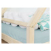 Benlemi Dětská domečková postel TAHUKA ve tvaru týpí Zvolte barvu: Nelakovaná, Zvolte rozměr: 90