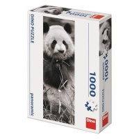 Puzzle 1000 Panda v trávě panoramic