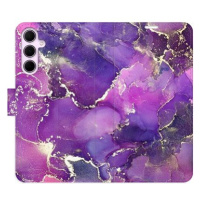 iSaprio Flip pouzdro Purple Marble pro Samsung Galaxy A55 5G