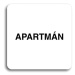 Accept Piktogram "apartmán" (80 × 80 mm) (bílá tabulka - černý tisk bez rámečku)