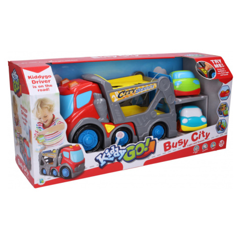 Kiddy Auto odtahovka s efekty 31 cm 2 auta 9 cm Wiky