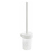 GEDY PI330302 Pirenei WC štětka závěsná, bílá mat/mléčné sklo