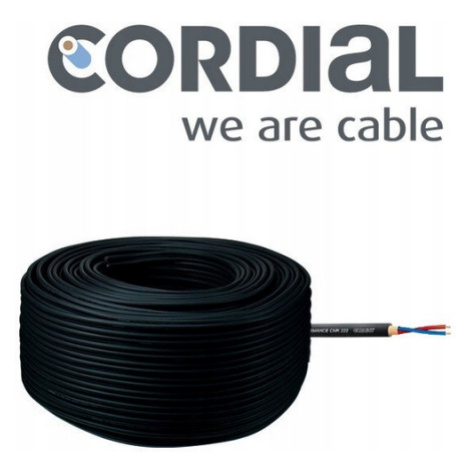 Mikrofonní Kabel Cordial CMK222 Rolka 100m Černý