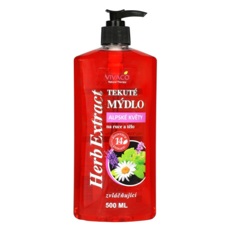 Vivaco Herb extrakt Tekuté mýdlo Alpské květy HERB EXTRACT 500 ml
