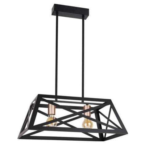 Černé kovové závěsné svítidlo 32x51 cm Origami – Candellux Lighting