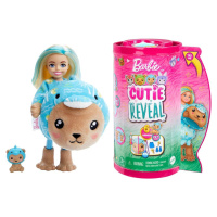 Mattel Barbie Cutie Reveal Chelsea v kostýmu - Medvídek v modrém kostýmu Delfína