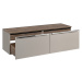 ArtCom Koupelnová skříňka s deskou SANTA Fe Taupe D160/1 | 160 cm