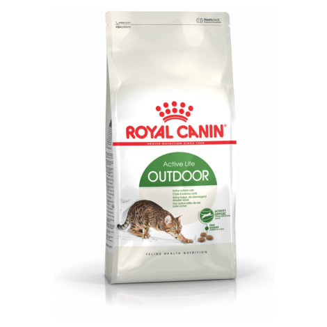 Royal Canin Outdoor - granule pro aktivní dospělé kočky, které často chodí ven 4 kg