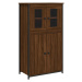 vidaXL Skříň highboard hnědý dub 62 x 32 x 106,5 cm kompozitní dřevo