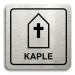 Accept Piktogram "kaple" (80 × 80 mm) (stříbrná tabulka - černý tisk)