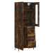 vidaXL Skříň highboard kouřový dub 69,5 x 34 x 180 cm kompozitní dřevo