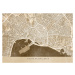 Mapa Sepia vintage map of Palma de Mallorca, Blursbyai, 40 × 30 cm