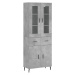 vidaXL Skříň highboard betonově šedá 69,5x34x180 cm kompozitní dřevo