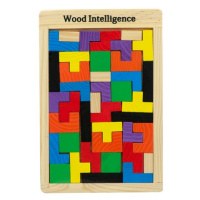 Dřevěné puzzle Tetris 40 ks