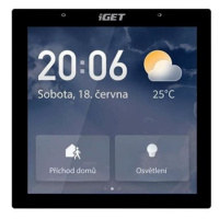 iGET HOME Gateway GW6 - ovládací panel s dotykovým LCD 4