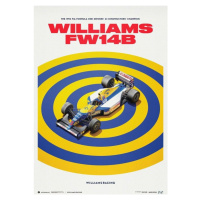 Umělecký tisk Williams Racing - FW14B - F1® World Drivers' Champion - 1992, Automobilist, 50 × 7