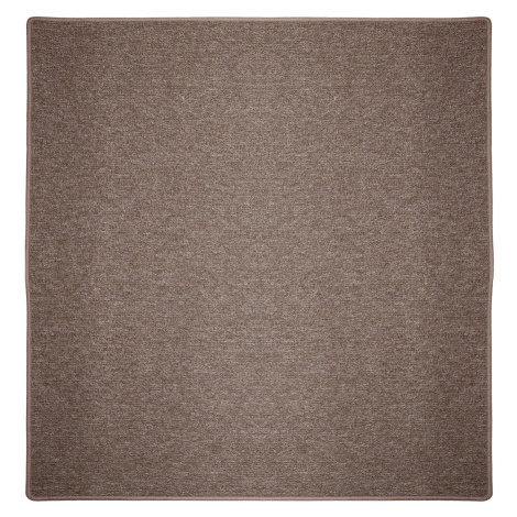 Vopi koberce Kusový koberec Astra hnědá čtverec - 100x100 cm