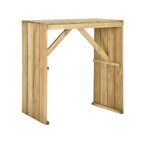 Barový stůl 100 × 60 × 110 cm impregnovaná borovice, 318416 SHUMEE