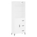 vidaXL Skříň highboard bílá 69,5 x 34 x 180 cm kompozitní dřevo