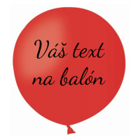 Personal Balón s textem - Červený 80 cm