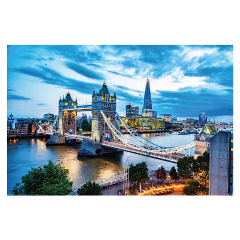 Plakát, Obraz - Londýn - Tower Bridge, (91.5 x 61 cm)