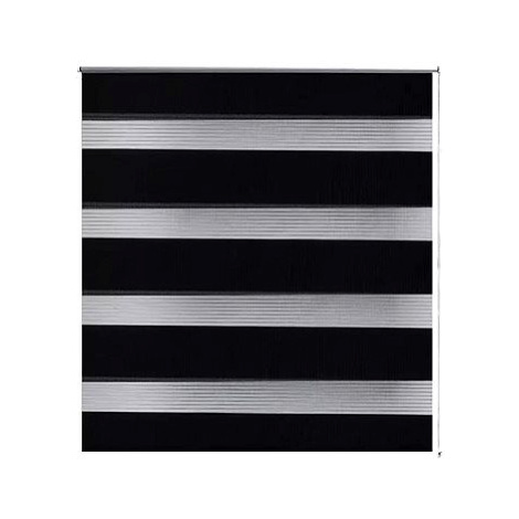 Roleta den a noc \ Zebra \ Twinroll 80x150 cm černá SHUMEE