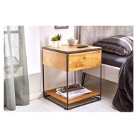 LuxD Designový noční stolek Shayla 40 cm divoký dub