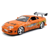 Autíčko Toyota Supra 1995 Fast & Furious Jada kovové s otevíratelnými dveřmi délka 21 cm 1:24