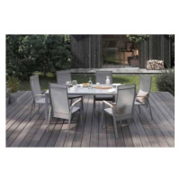 Zumm Garden Furniture® Zahradní nábytek oviedo teak šedá