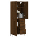 vidaXL Skříň highboard hnědý dub 69,5 x 34 x 180 cm kompozitní dřevo