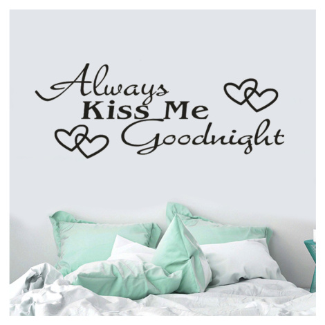 Luc Samolepka na zeď - Zamilovaný vzkaz - Always kiss me goodnight