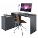 Tempo Kondela Univerzální rohový PC stůl TERINO - grafit + kupón KONDELA10 na okamžitou slevu 3%