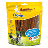 Hansepet snacky, 5 balení - 4 + 1 balení zdarma - Cookies Delikatess žvýkací rolka s kuřecími pl