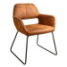 LuxD Designová židle Derrick hnědá Antik