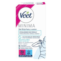 VEET MINIMA Hypoalergenní voskové pásky Bikiny a Podpaží 16 ks