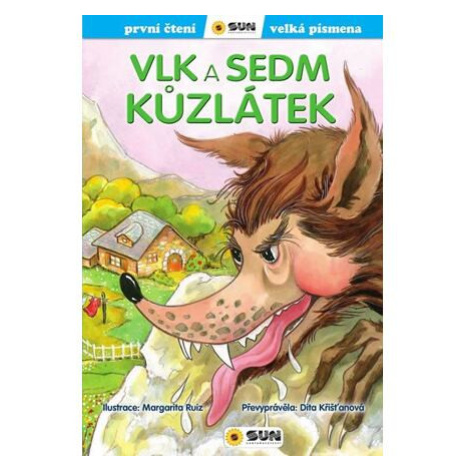 Vlk a sedm kůzlátek - První čtení s velkými písmeny SUN