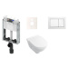 Cenově zvýhodněný závěsný WC set TECE k zazdění + WC Villeroy & Boch O.novo KMPLONOVO