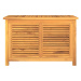 vidaXL Zahradní úložný box s vložkou 90 x 50 x 58 cm masivní teak