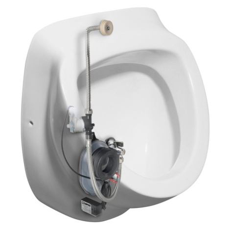 Isvea DYNASTY urinál s automatickým splachovačem 6V DC, zakrytý přívod vody, 39x58 cm