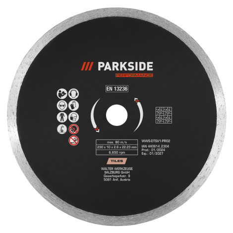 Parkside Performance® Řezné / hrubovací kotouče, Ø 230 mm (diamantový řezný kotouč s plným okraj