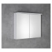 Aqualine KAWA STRIP galerka s LED osvětlením 80x70x22cm, bílá