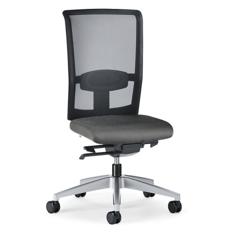 interstuhl Kancelářská otočná židle GOAL AIR, výška opěradla 545 mm, jasně stříbrný podstavec, s