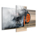 MyBestHome BOX Vícedílné plátno Unášené Auto V Oblaku Kouře Varianta: 60x90