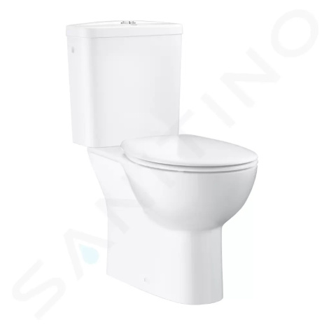 GROHE Bau Ceramic WC kombi set s nádržkou a sedátkem softclose, rimless, alpská bílá 39346000