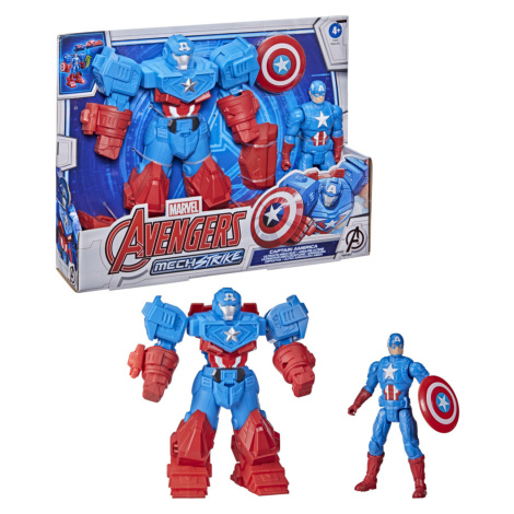 Hasbro avengers mech strike figurka deluxe 15cm captain america