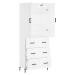 vidaXL Skříň highboard bílá 69,5 x 34 x 180 cm kompozitní dřevo